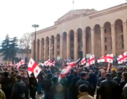 оппозиция грузия протест
